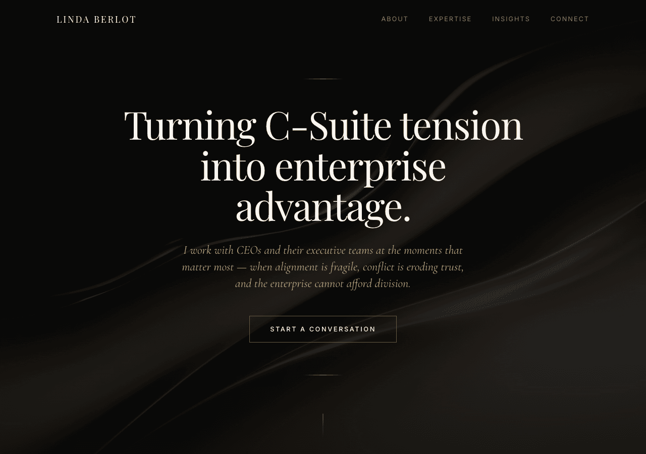 Consulting Website screenshot